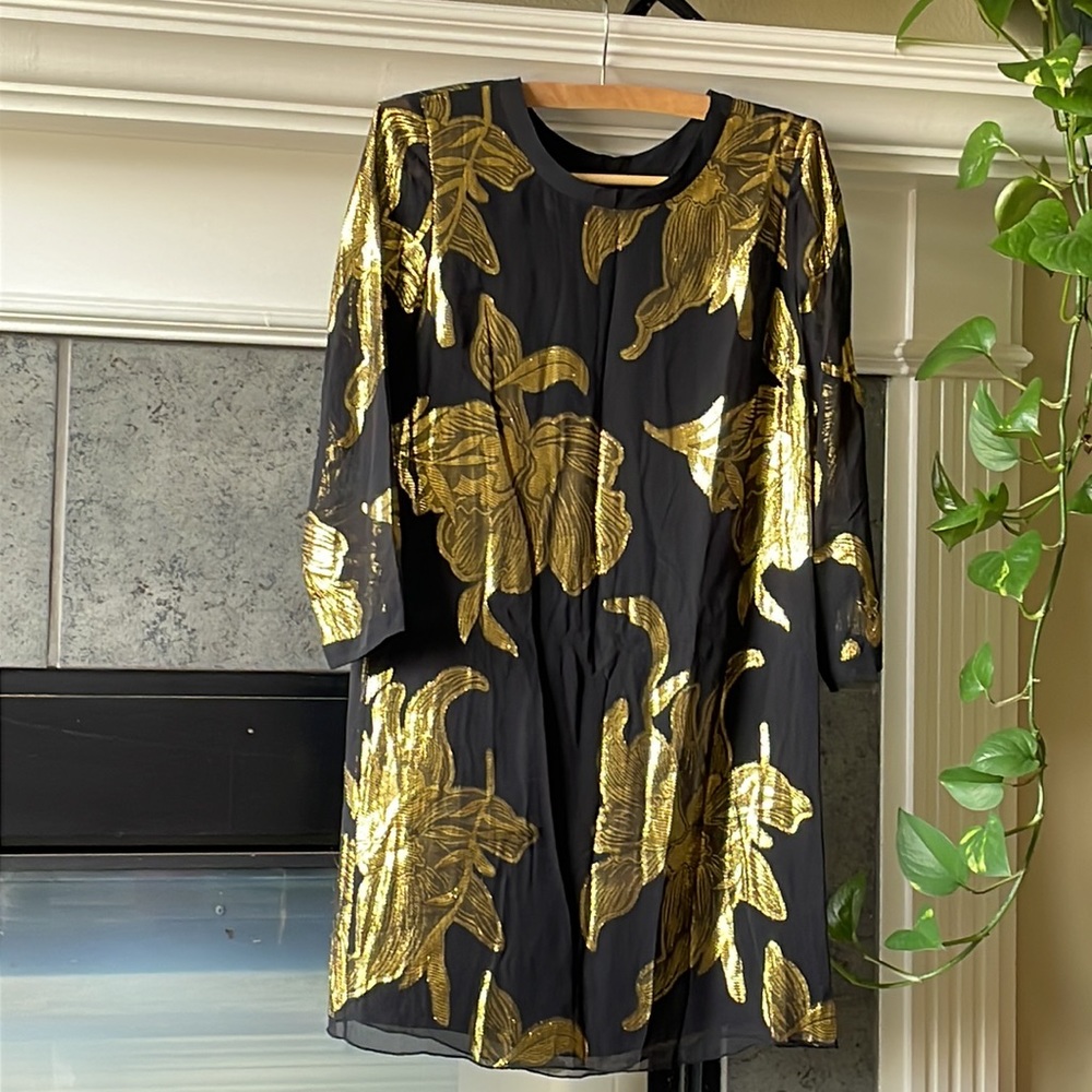 Wilfred Gold floral dress made with silk - Picture 3 of 8